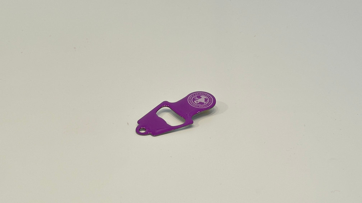 Einkaufswagen-Chip mit Flaschenöffner Logo