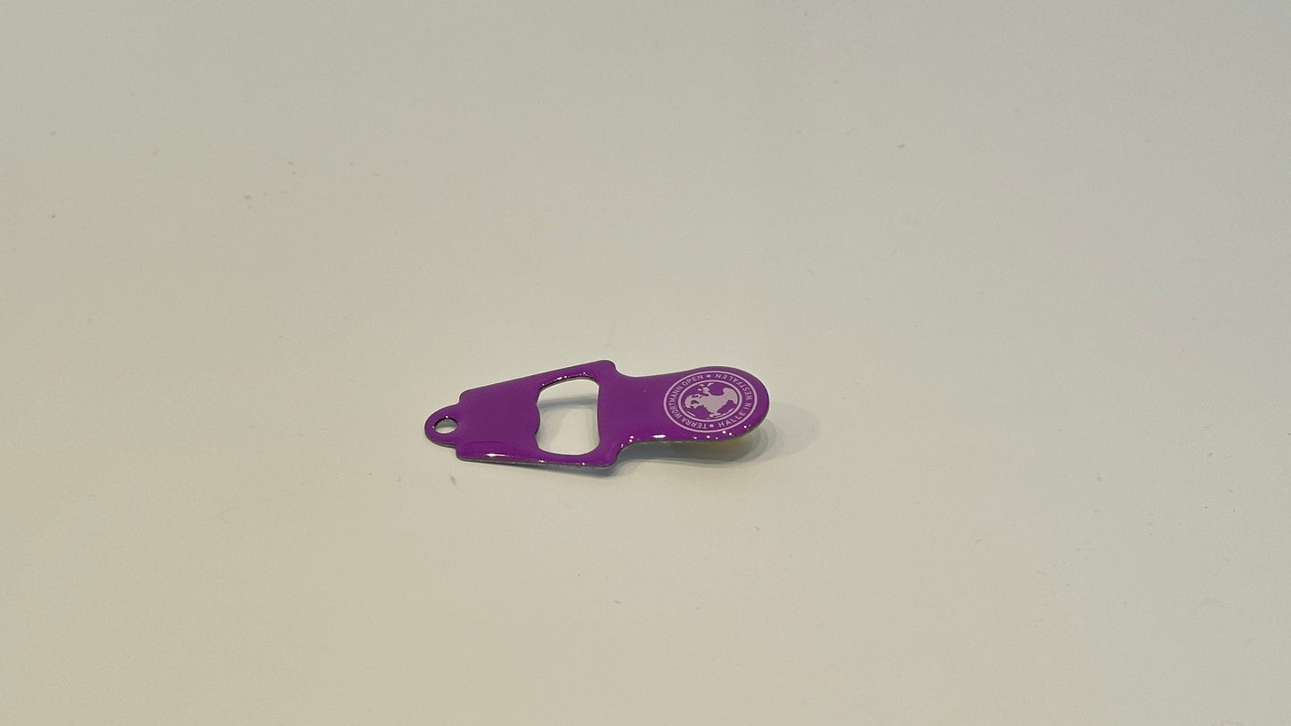Einkaufswagen-Chip mit Flaschenöffner Logo